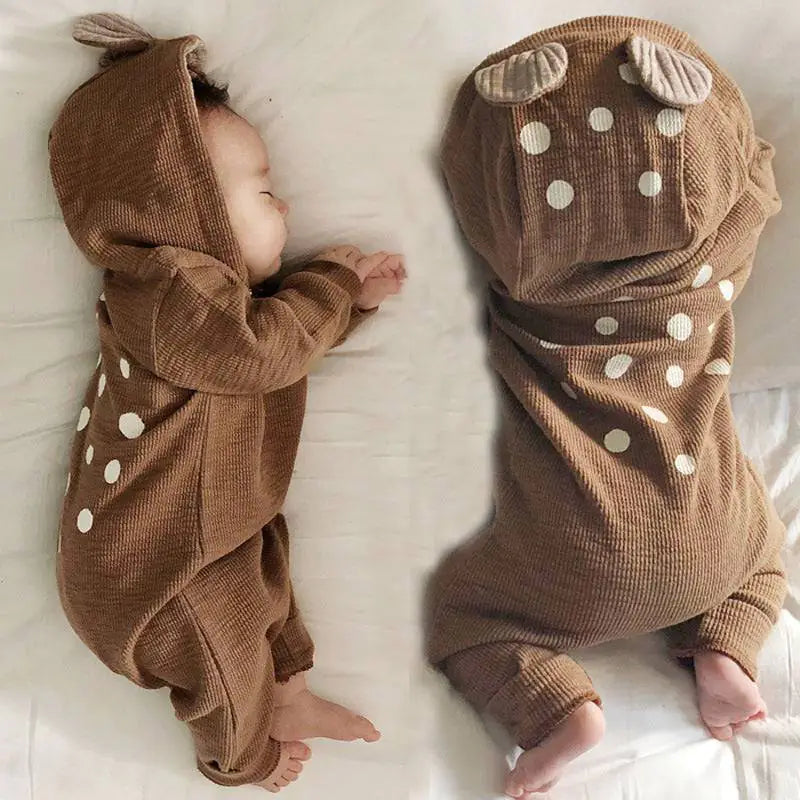 Baby Deer Hooded Onesie