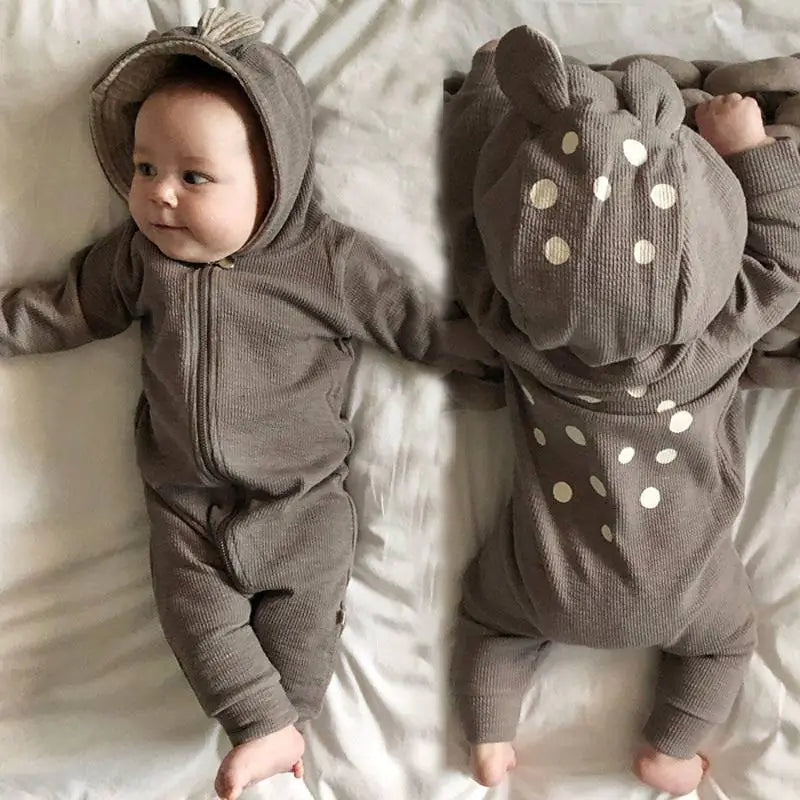 Baby Deer Hooded Onesie