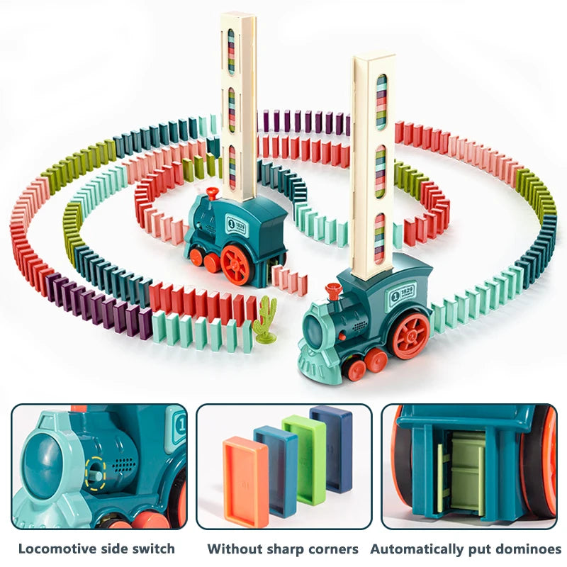 Kids Automatic Domino Train toy