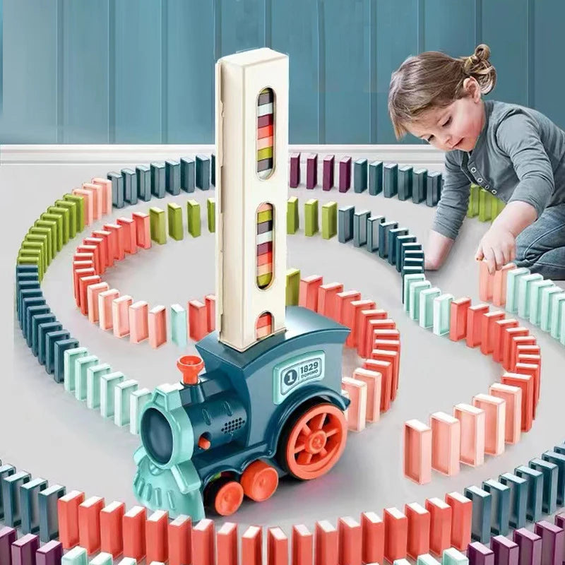 Kids Automatic Domino Train toy