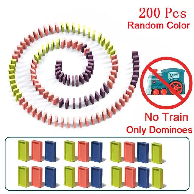 Kids Automatic Domino Train toy