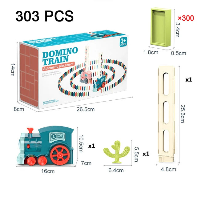 Kids Automatic Domino Train toy